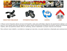 Tablet Screenshot of marcoslemosproducoes.com.br